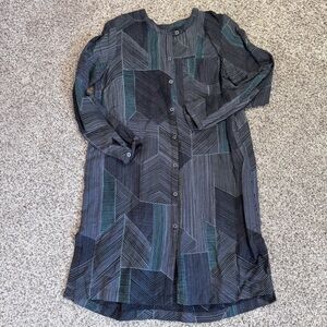 Gudrun Sjoden Linen Tunic Dress- S